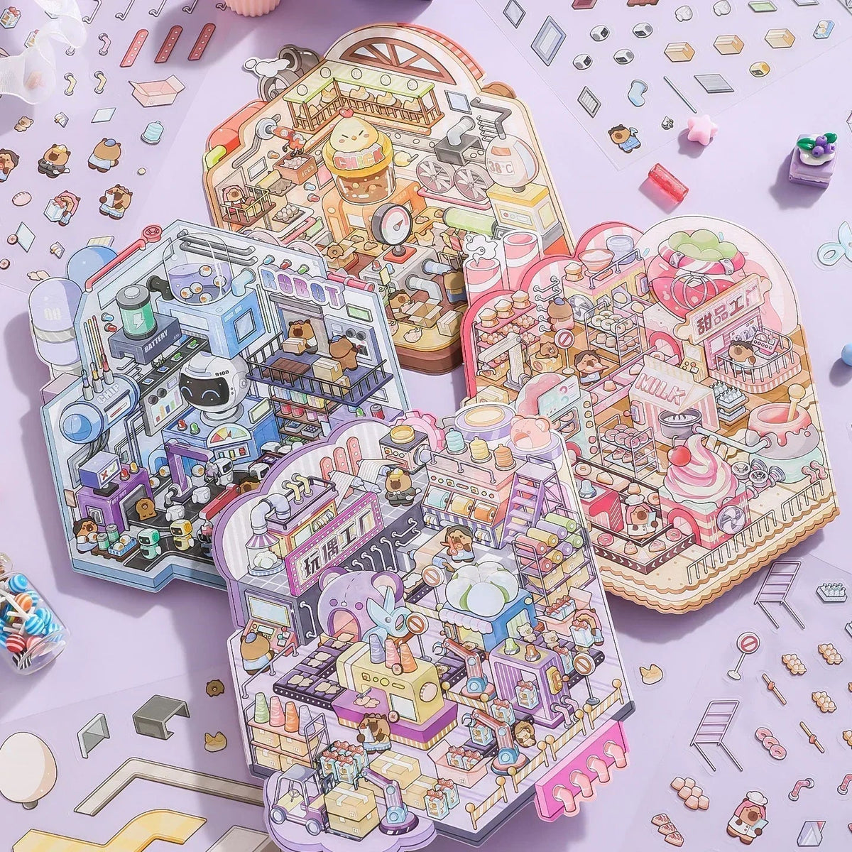 Quick One Sticker Shop Dual Story Series - Isometric Scene Stickers in Australia – Cozy ...