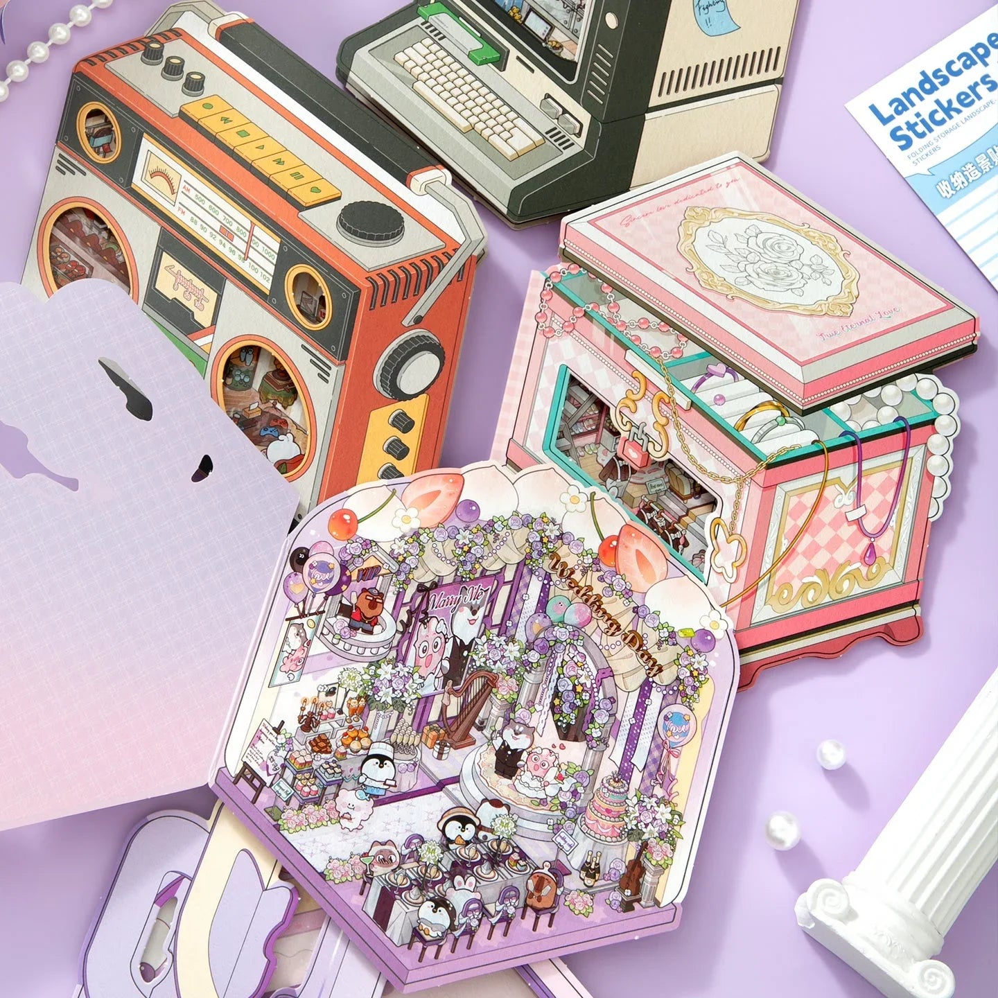 Scene Card Series - Cozy Sticker Room