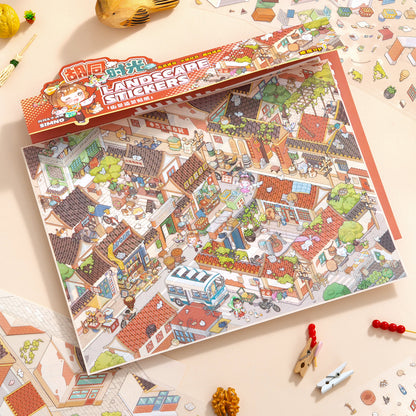 [Hutong Alley] XL Series Isometric Scene Stickers