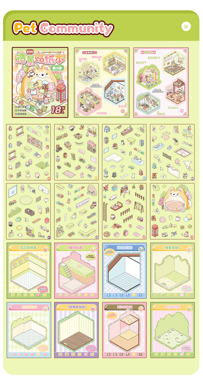 8-in-1 Pocket Scene Sticker Book [Choose from 4 themes]