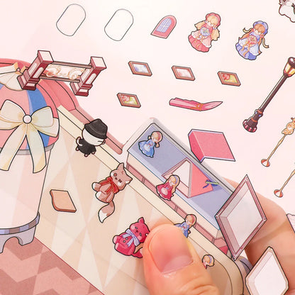 [Lolita Doll House] XL Folding Multi-Layer Scene Stickers