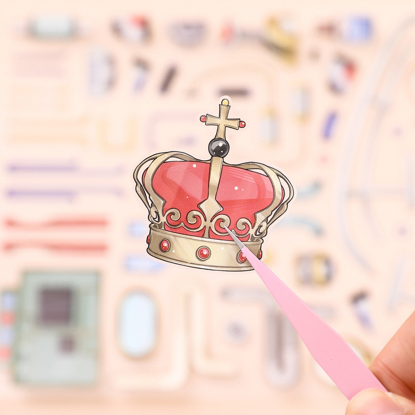 [Clown Rabbit] 3-Layer Clockwork XL Scene Stickers