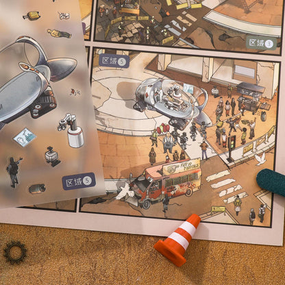 [Wasteland Station] XL Series Isometric Scene Stickers