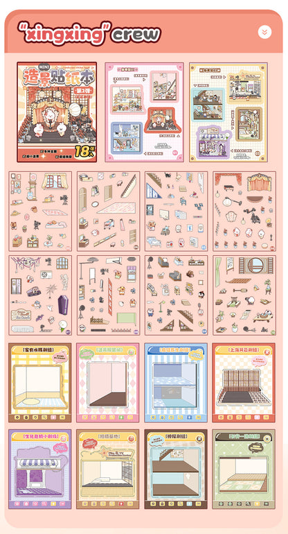 8-in-1 Pocket Scene Sticker Book [Choose from 4 themes]