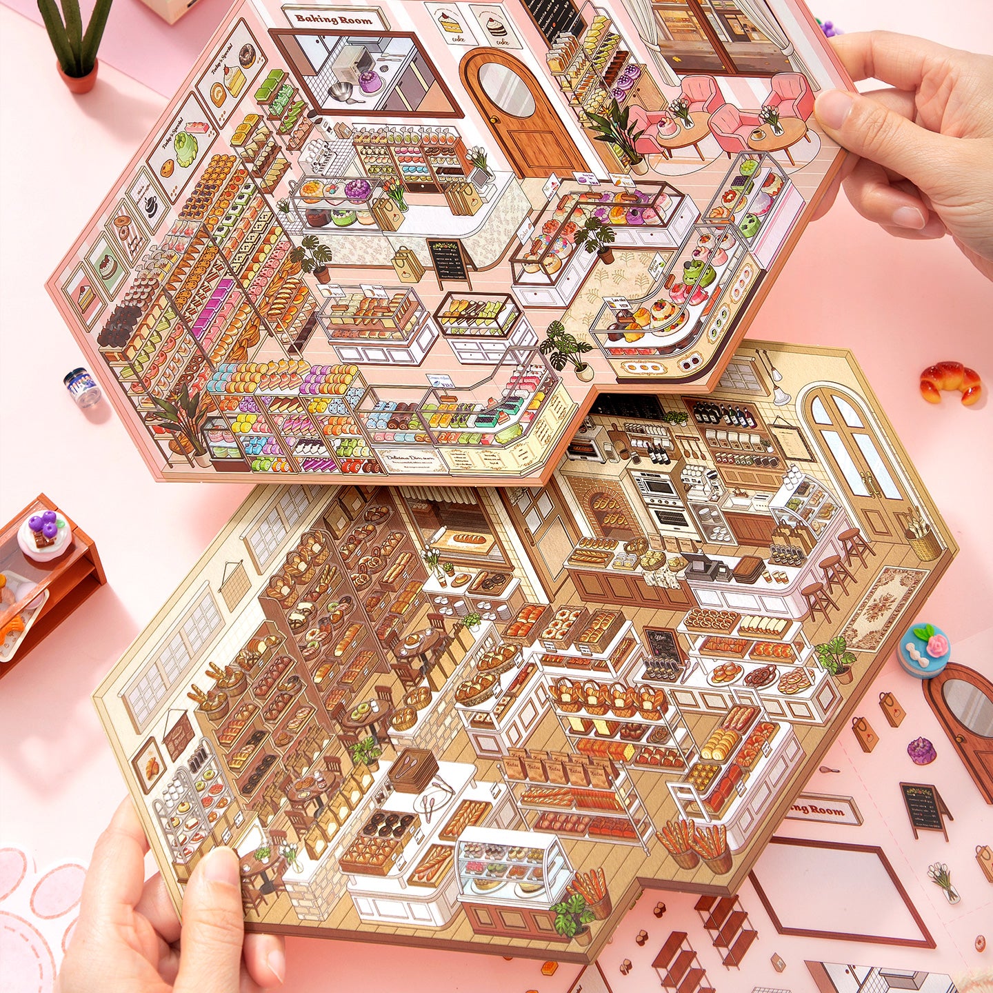 [Golden Bakehouse] XL Series Isometric Scene Stickers