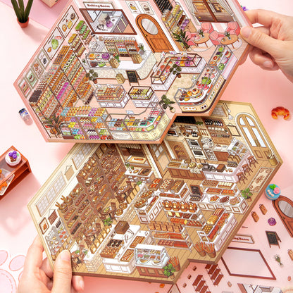 [Golden Bakehouse] XL Series Isometric Scene Stickers