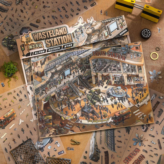 [Wasteland Station] XL Series Isometric Scene Stickers