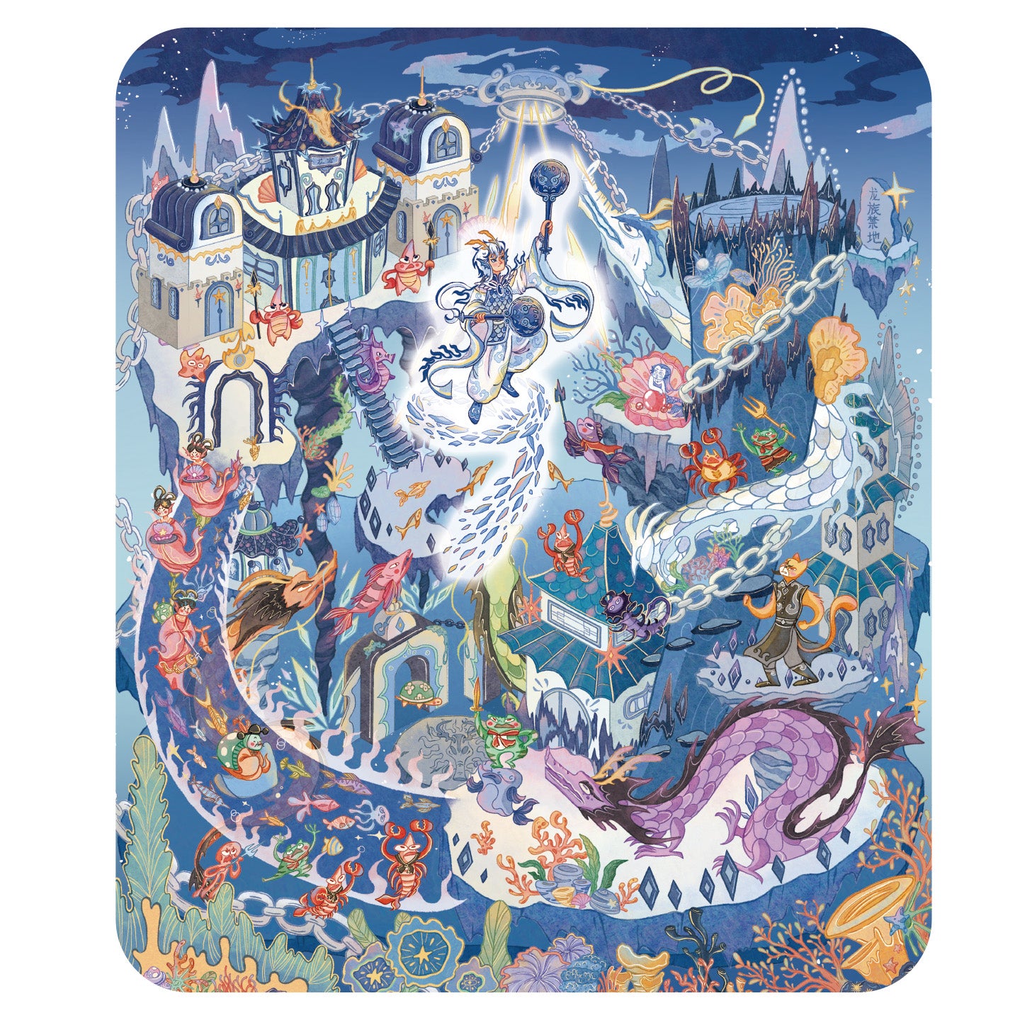 [Aobing - Chinese Mythology] XL Series Scene Stickers - Cozy Sticker Room