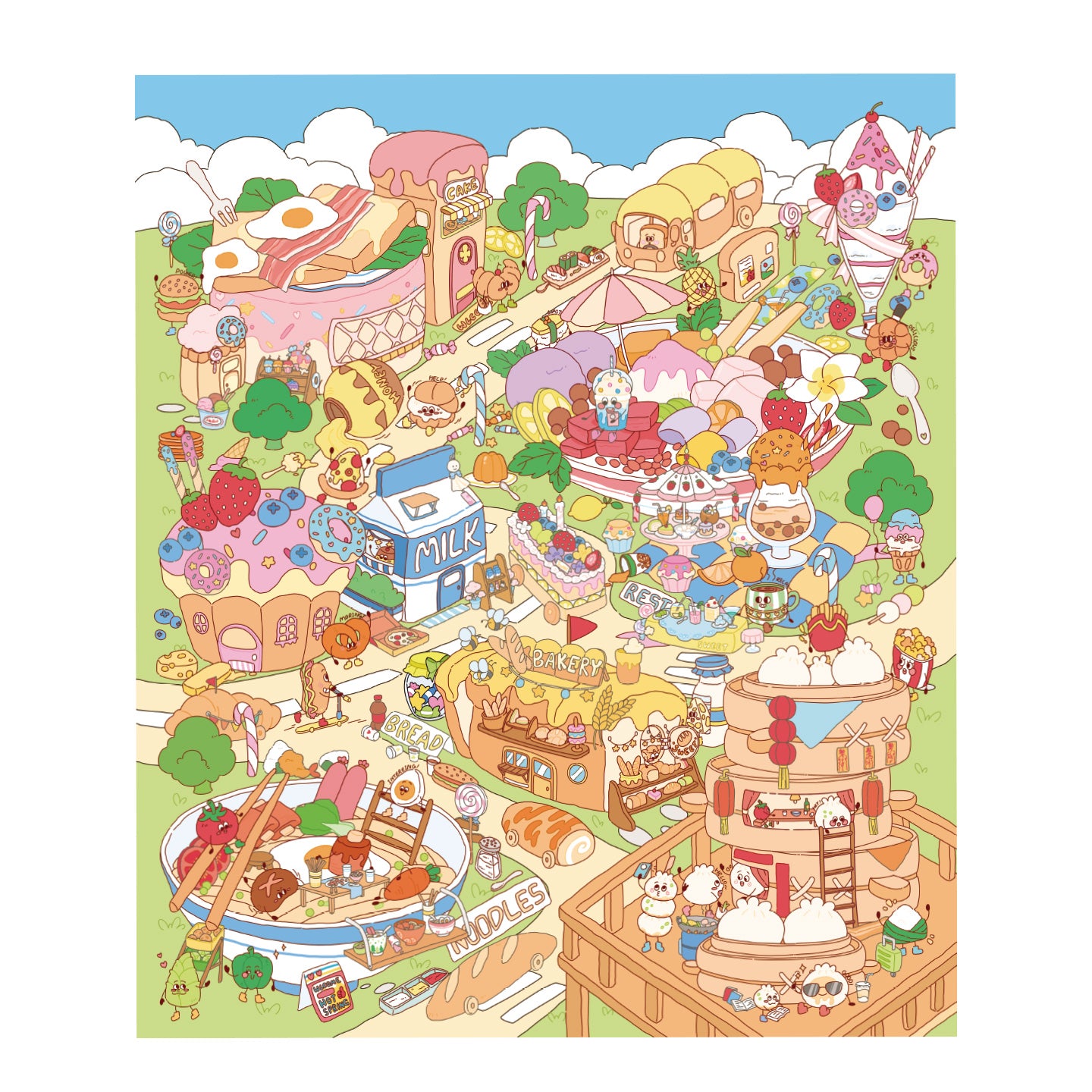 [Gourmet Island] XL Series Scene Stickers