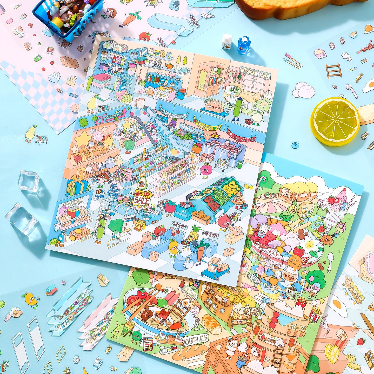 [Colourful Supermarket] XL Series Scene Stickers