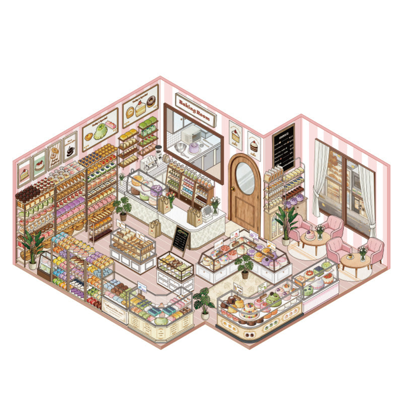 [Cake Boutique] XL Series Isometric Scene Stickers