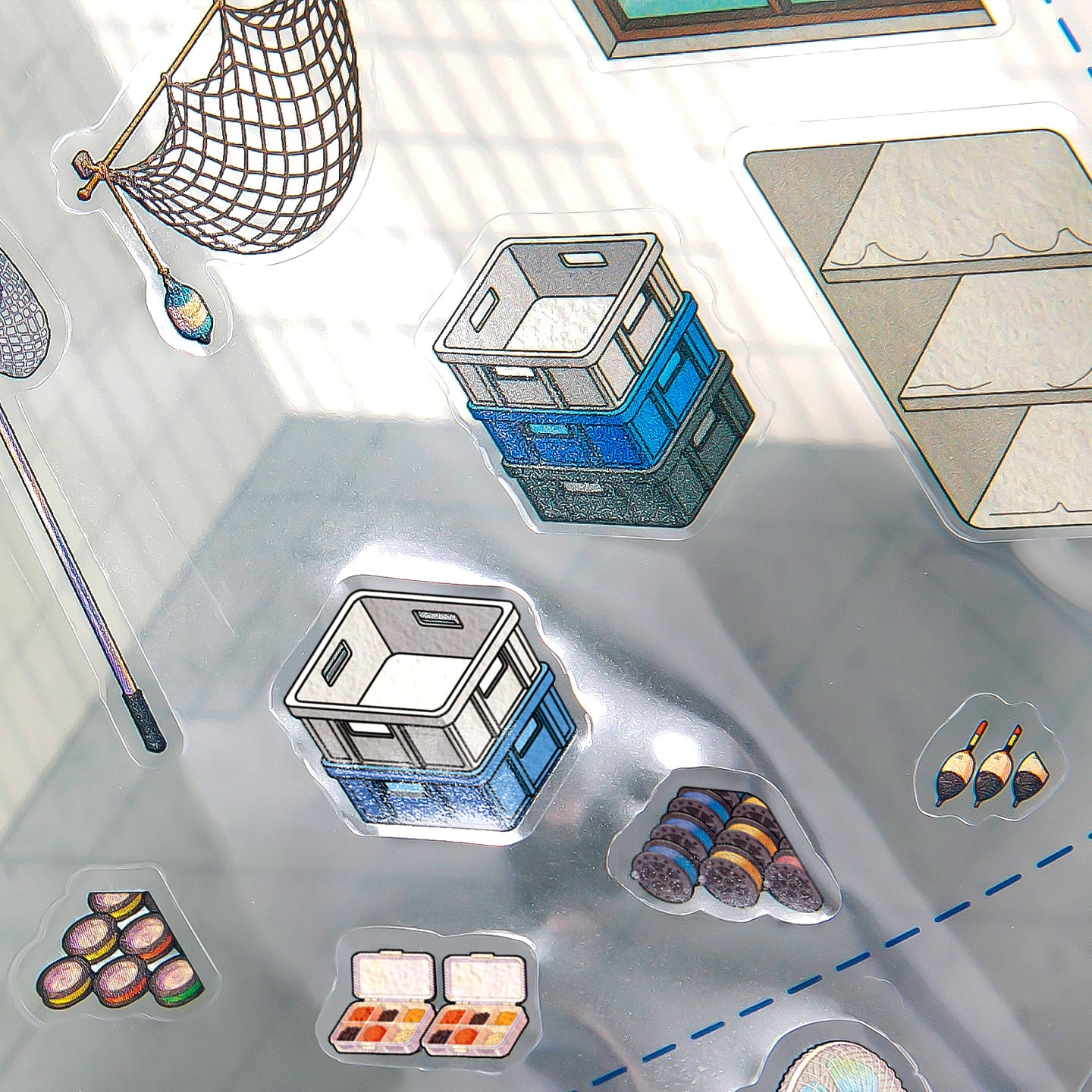 [Fish Market] XL Series Isometric Scene Stickers