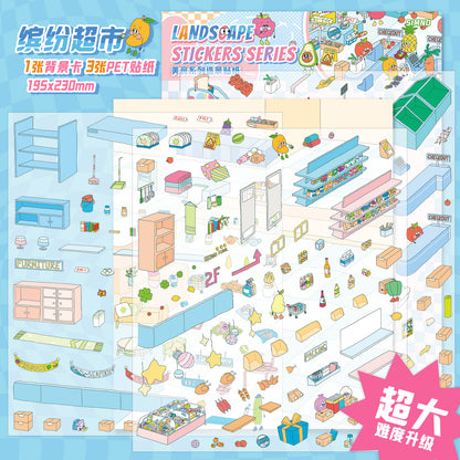 [Colourful Supermarket] XL Series Scene Stickers
