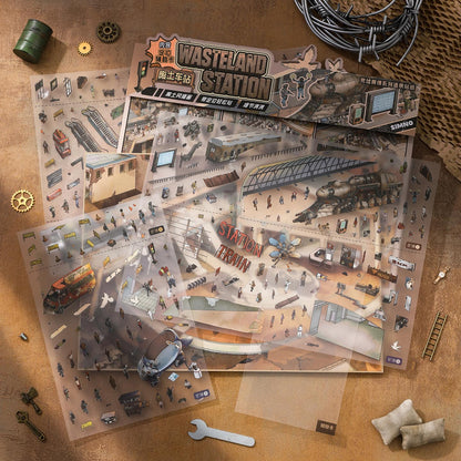 [Wasteland Station] XL Series Isometric Scene Stickers