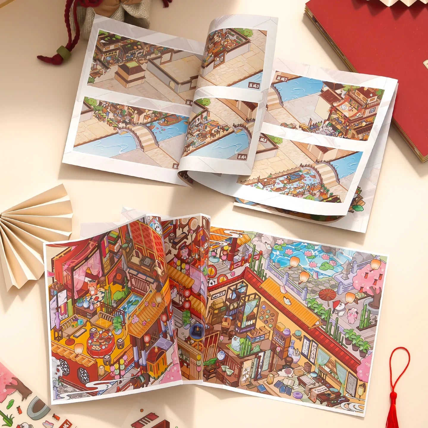[Crimson Palace] XXL Accordion Scene Stickers