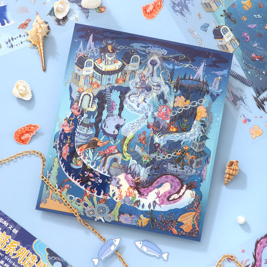 [Aobing - Chinese Mythology] XL Series Scene Stickers - Cozy Sticker Room