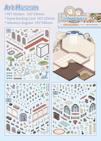 [Art Museum] XL Folding Multi-Layer Scene Stickers