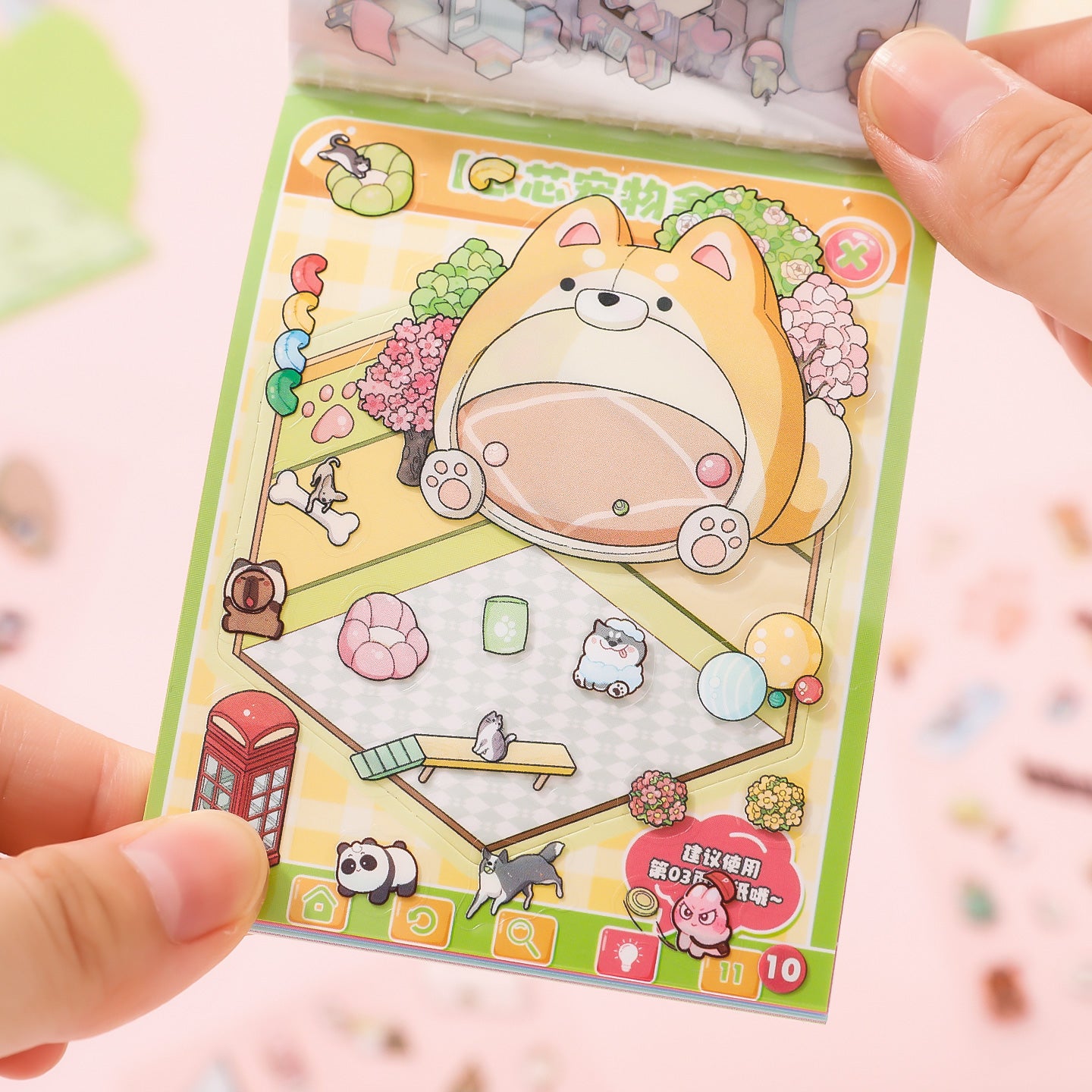 8-in-1 Pocket Scene Sticker Book [Choose from 4 themes]
