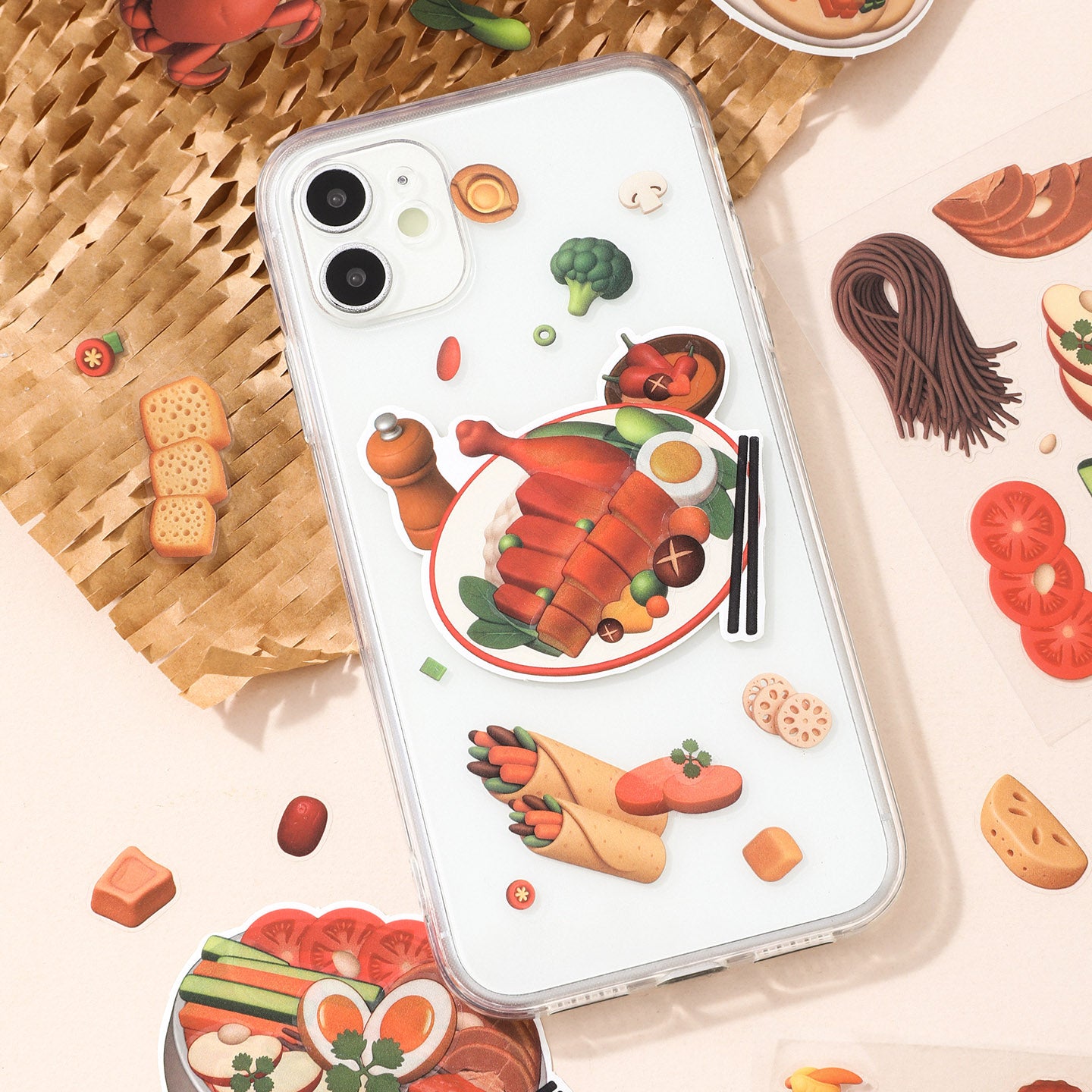 Mini Food Series - 8-in-1 Pocket Scene Sticker Book [Choose from 4 themes]