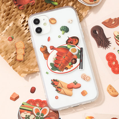 Mini Food Series - 8-in-1 Pocket Scene Sticker Book [Choose from 4 themes]