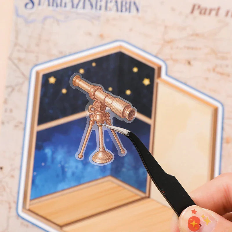 [Vintage House] 15-in-1 Isometric Scene Sticker Book