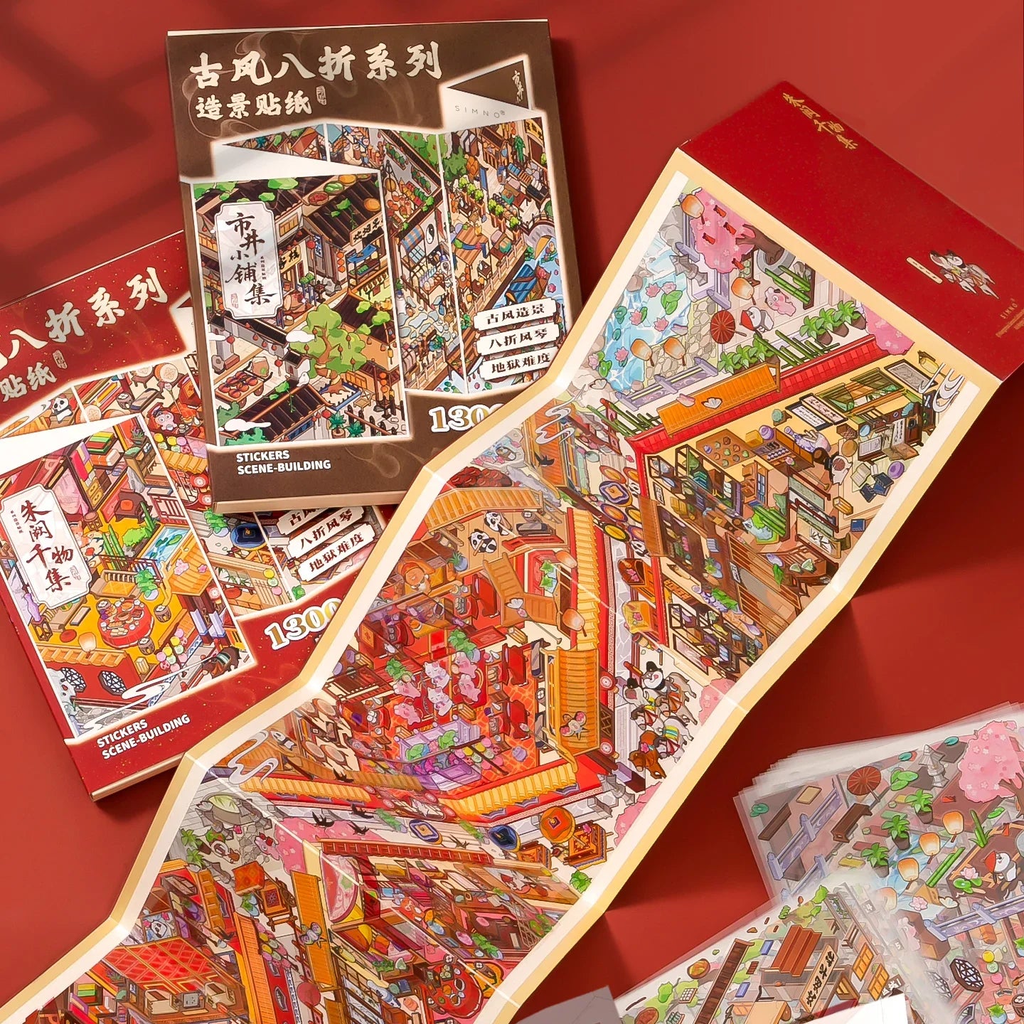 [Crimson Palace] XXL Accordion Scene Stickers
