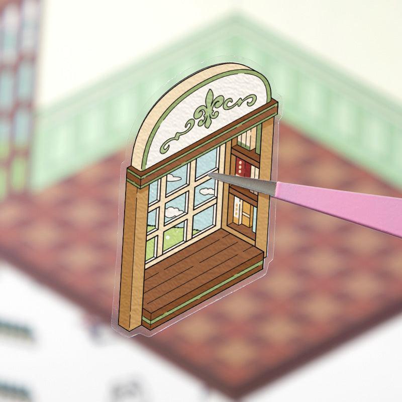 [Music Bar] Isometric Miniature Scene Stickers - Cozy Sticker Room