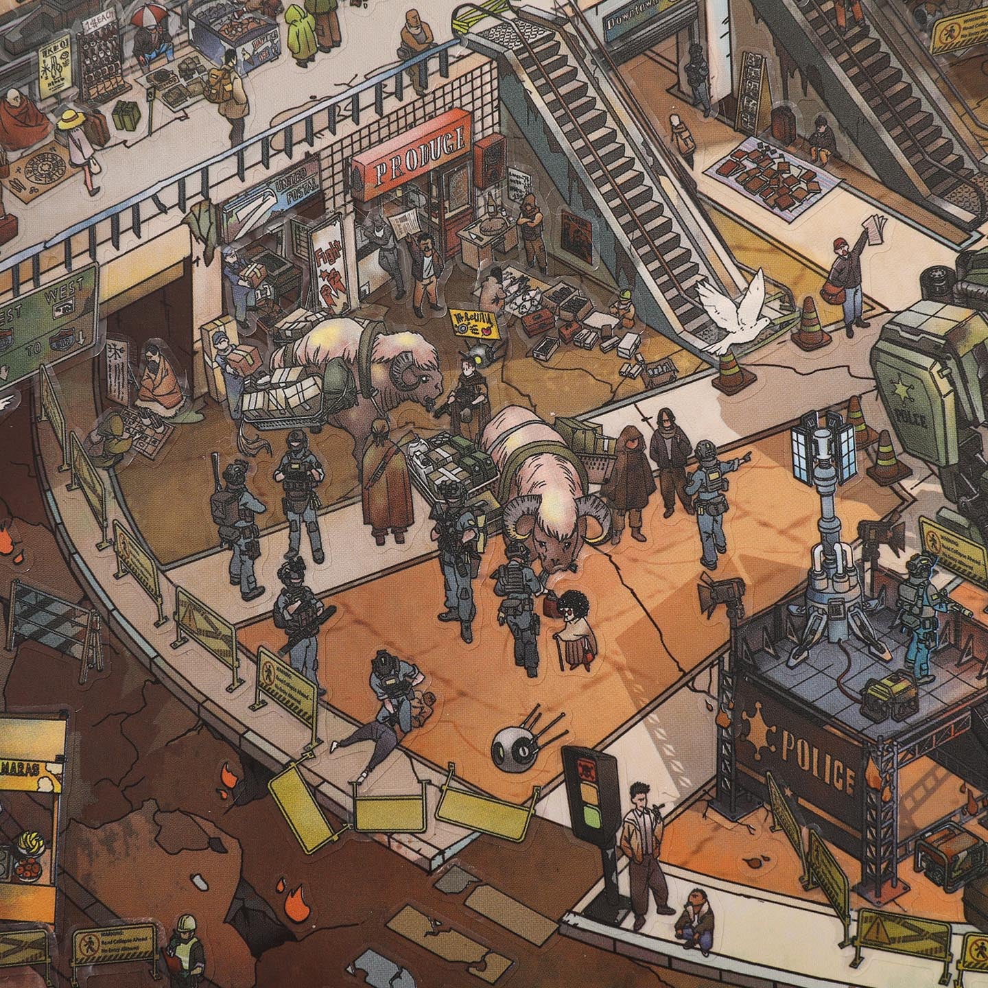 [Wasteland Station] XL Series Isometric Scene Stickers