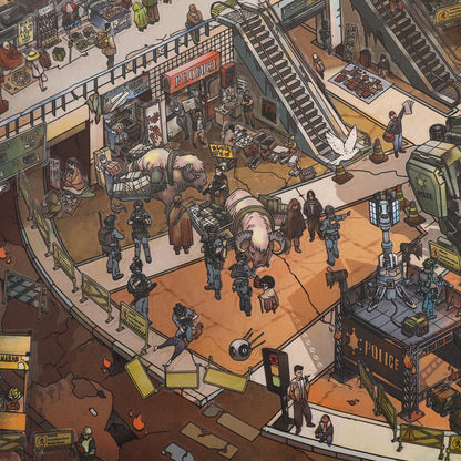 [Wasteland Station] XL Series Isometric Scene Stickers