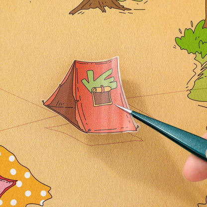 [Retro Park Market] XL Series Isometric Scene Stickers