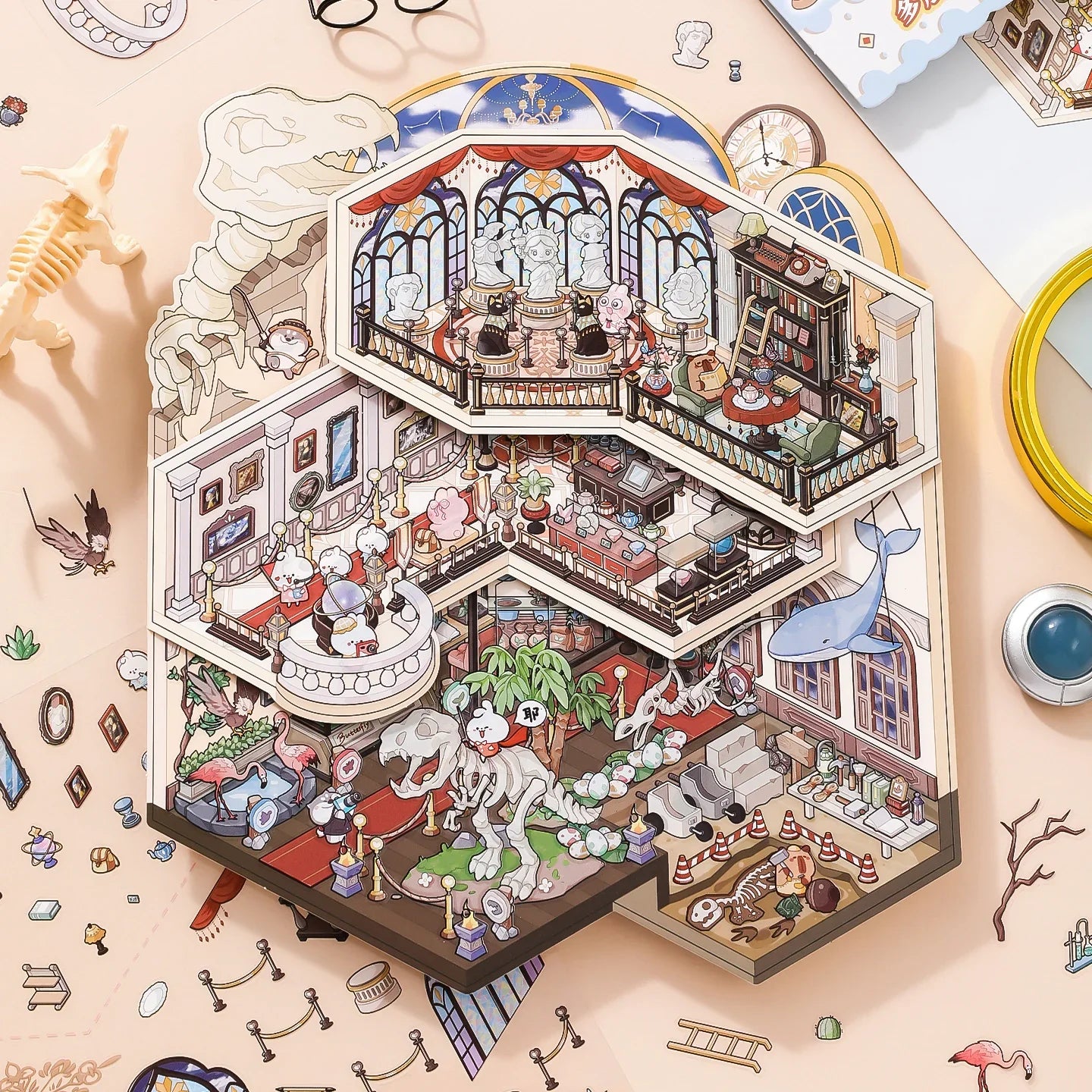 [Art Museum] XL Folding Multi-Layer Scene Stickers