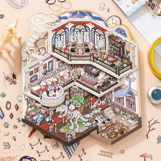 [Art Museum] XL Folding Multi-Layer Scene Stickers