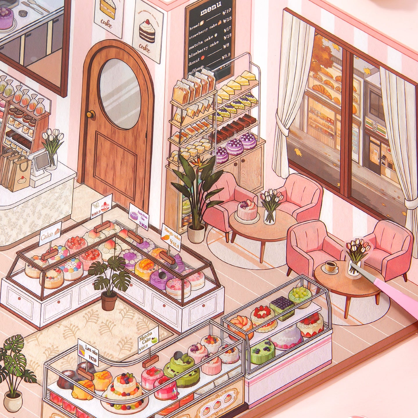 [Cake Boutique] XL Series Isometric Scene Stickers