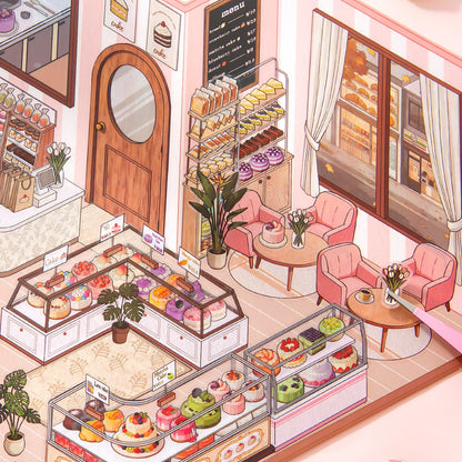[Cake Boutique] XL Series Isometric Scene Stickers