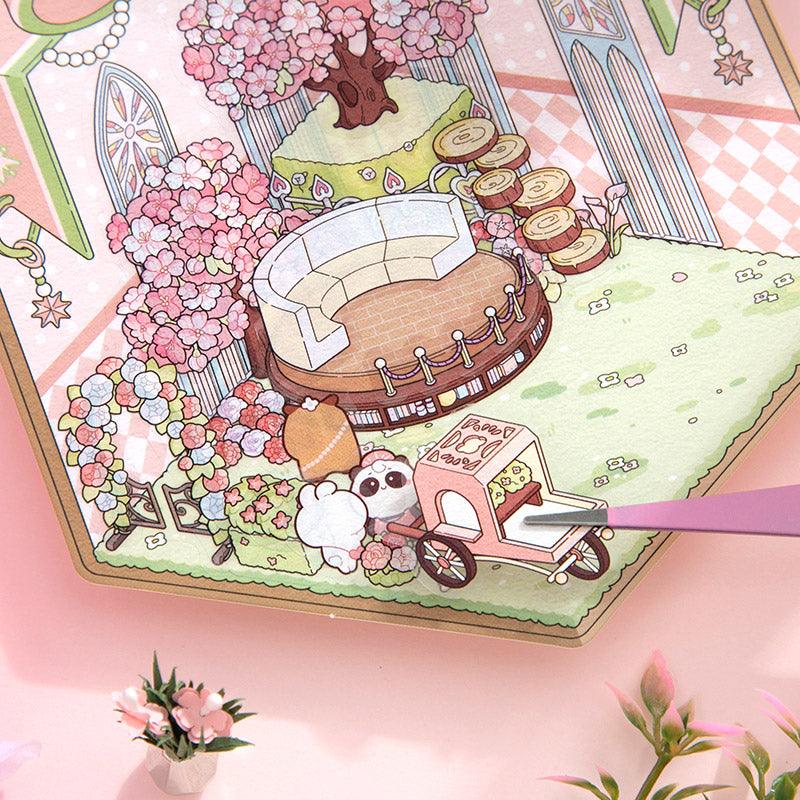 [Flower Gift Box] Isometric Miniature Scene Stickers - Cozy Sticker Room