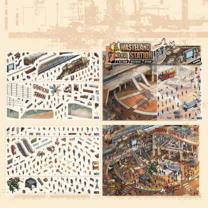 [Wasteland Station] XL Series Isometric Scene Stickers