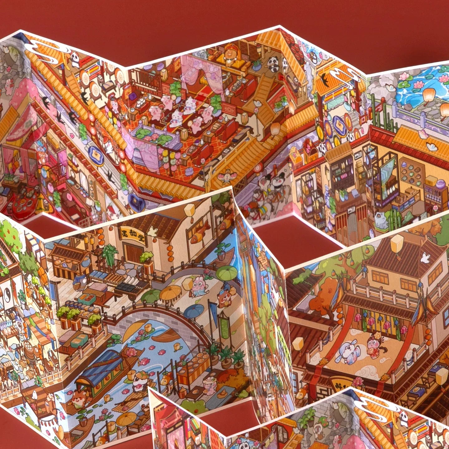 [Crimson Palace] XXL Accordion Scene Stickers