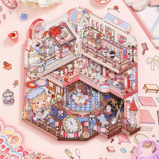 [Lolita Doll House] XL Folding Multi-Layer Scene Stickers