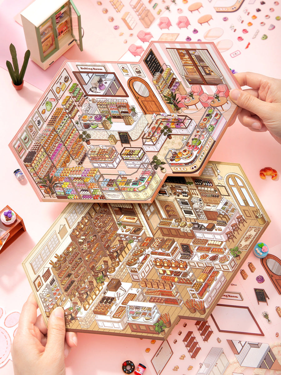 [Cake Boutique] XL Series Isometric Scene Stickers