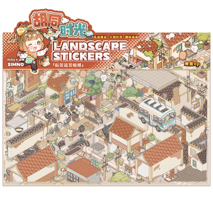 [Hutong Alley] XL Series Isometric Scene Stickers