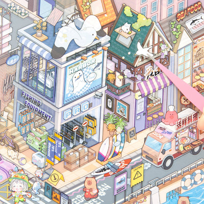 [Harbour Town] XL Series Isometric Scene Stickers