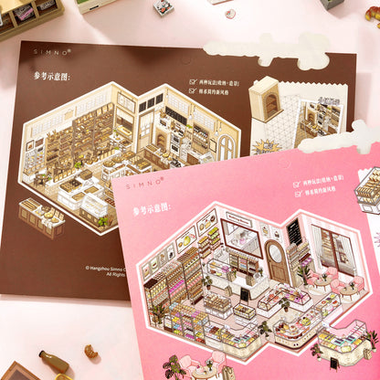 [Cake Boutique] XL Series Isometric Scene Stickers