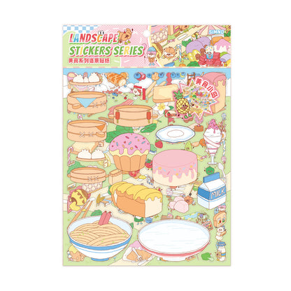 [Gourmet Island] XL Series Scene Stickers