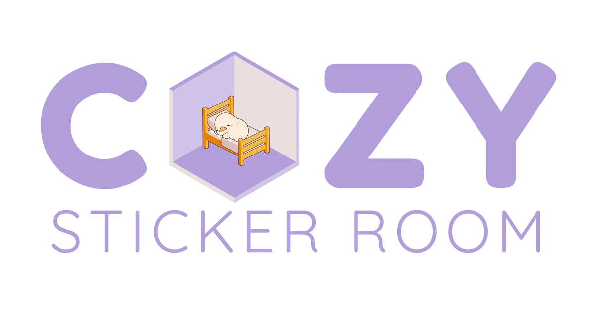 Cozy Sticker Room - Isometric Scene Stickers