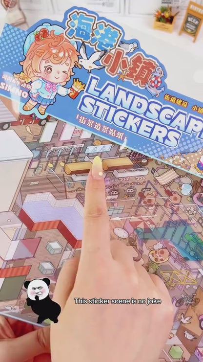 [Harbour Town] XL Series Isometric Scene Stickers