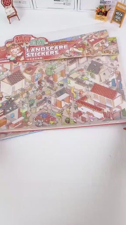 [Hutong Alley] XL Series Isometric Scene Stickers