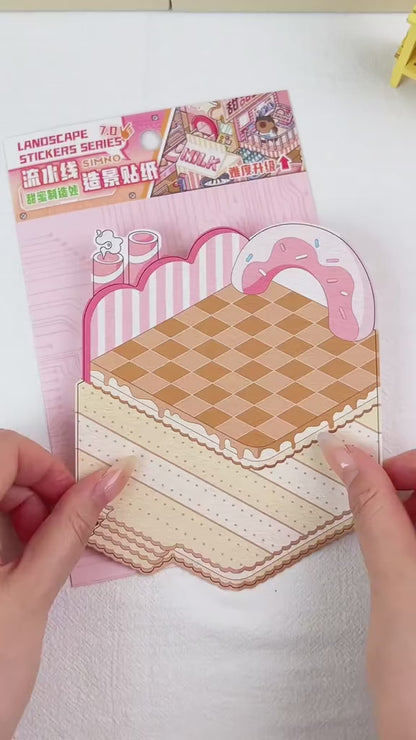 [Bakery Factory] Isometric Miniature Scene Stickers