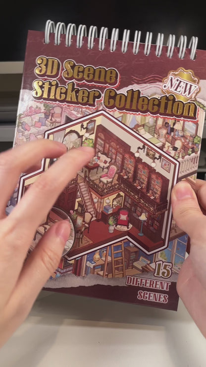 [Vintage House] 15-in-1 Isometric Scene Sticker Book